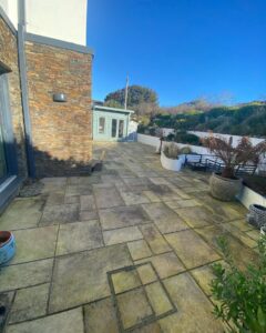 patio before jet wash
