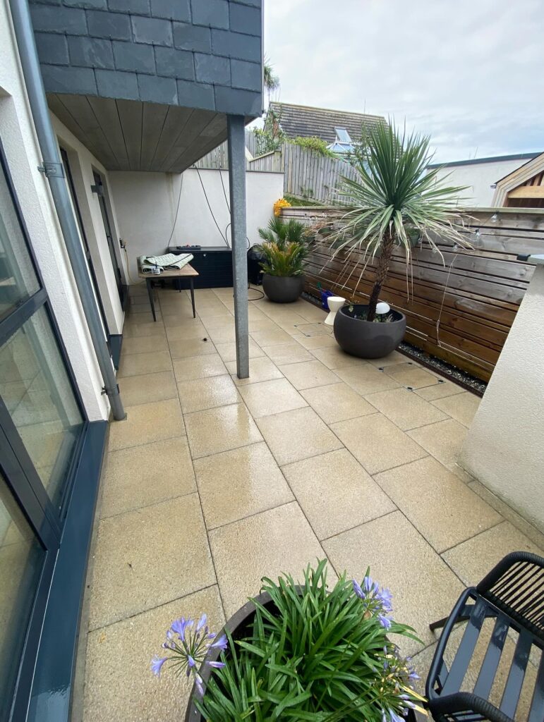 freshly cleaned garden patio service cornwall