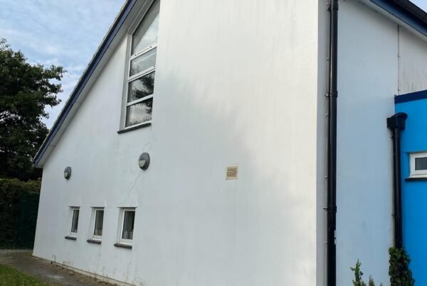 beautiful clean walls of st columb minor academy school newquay